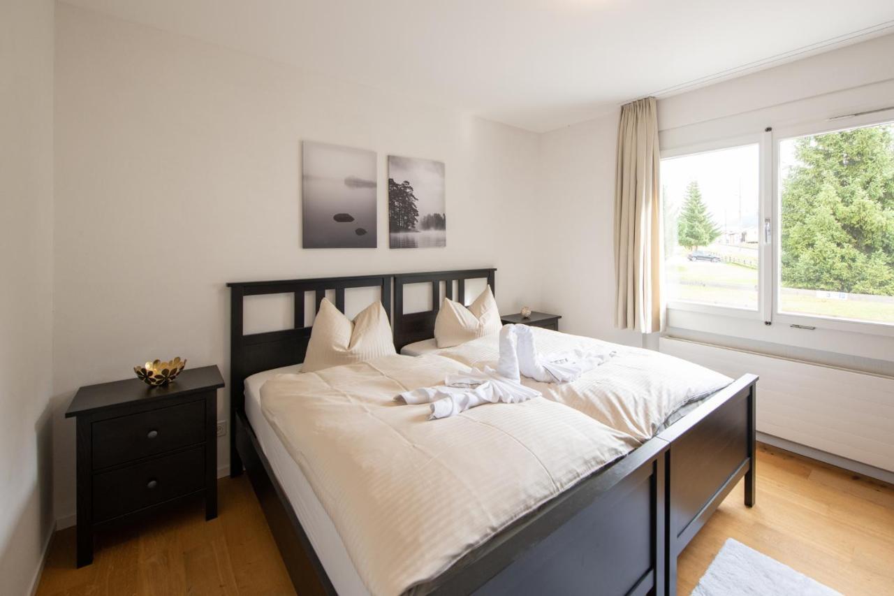 Agrimonia - 5,5-Zi Duplex Wohnung Bis 9 Personen Mit Eigenem Garten Давос Экстерьер фото